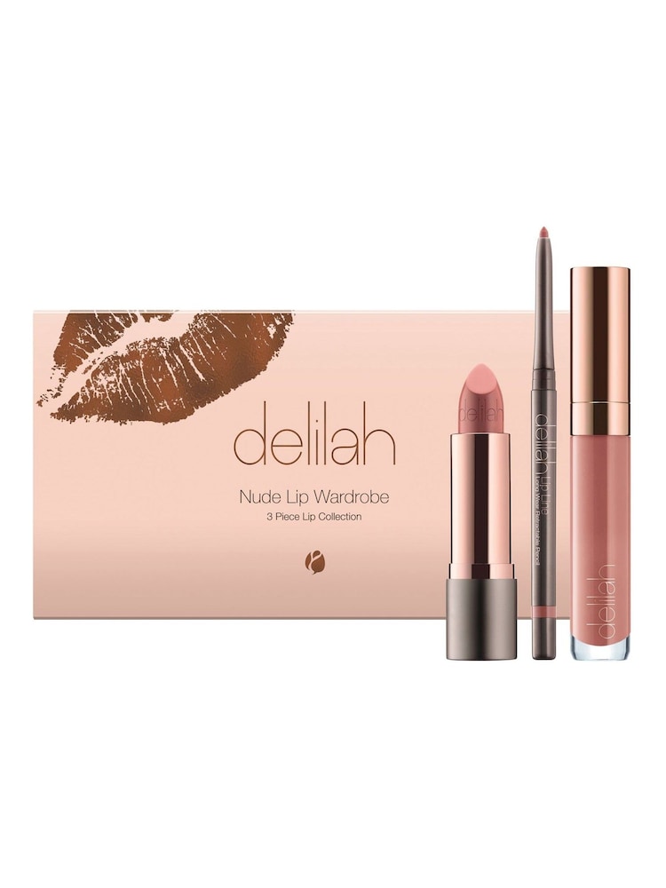 Delilah Nude Lip Trio Gift Set ( Worth £71) - Image 1 of 5