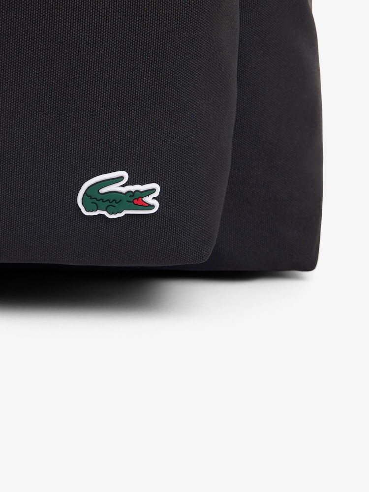 Lacoste Black Logo Backpack - Image 2 of 5 Lacoste Black Logo Backpack - Image 2 of 5