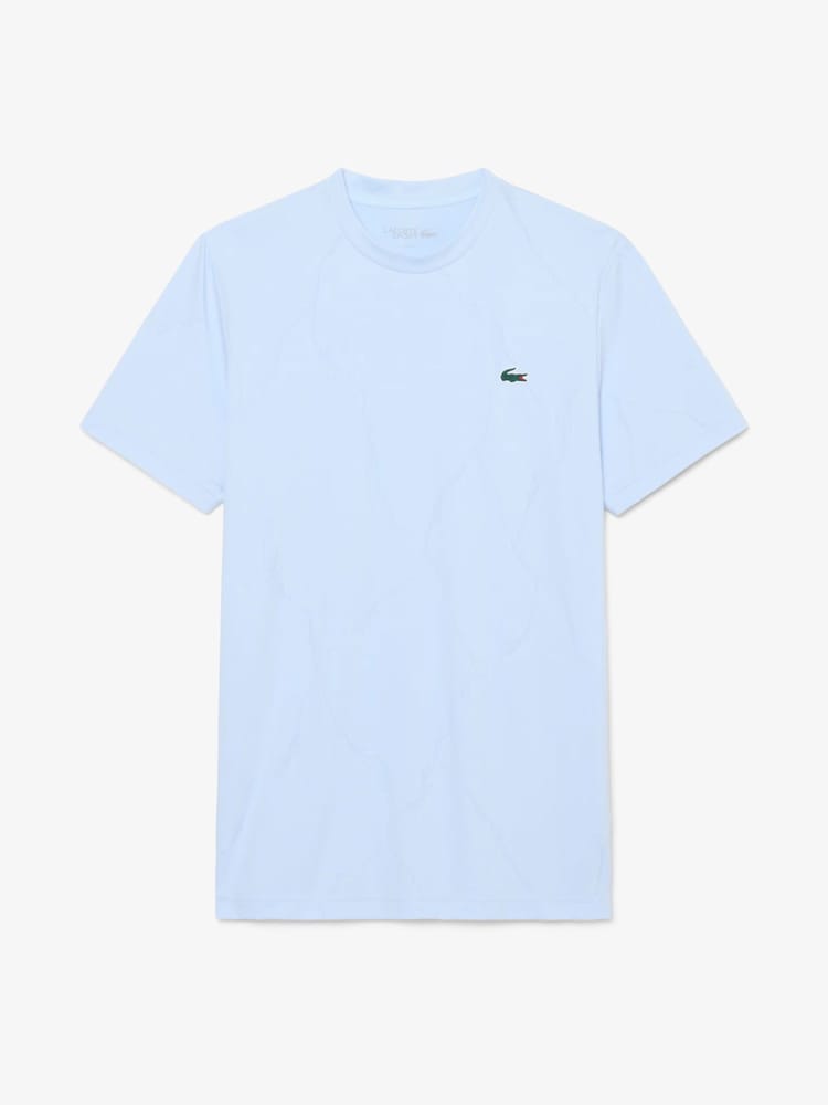 Lacoste UltraDry Crocodile Jacquard Tennis T-Shirt - Bild 1 von 4