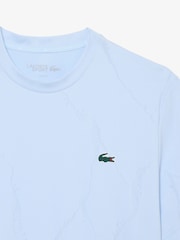 Lacoste UltraDry Crocodile Jacquard Tennis T-Shirt - Bild 2 von 4