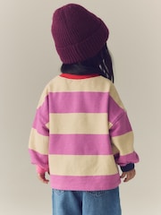 Purple Stripe Long Sleeve Cuffed Top (3mths-7yrs) - Image 2 of 7