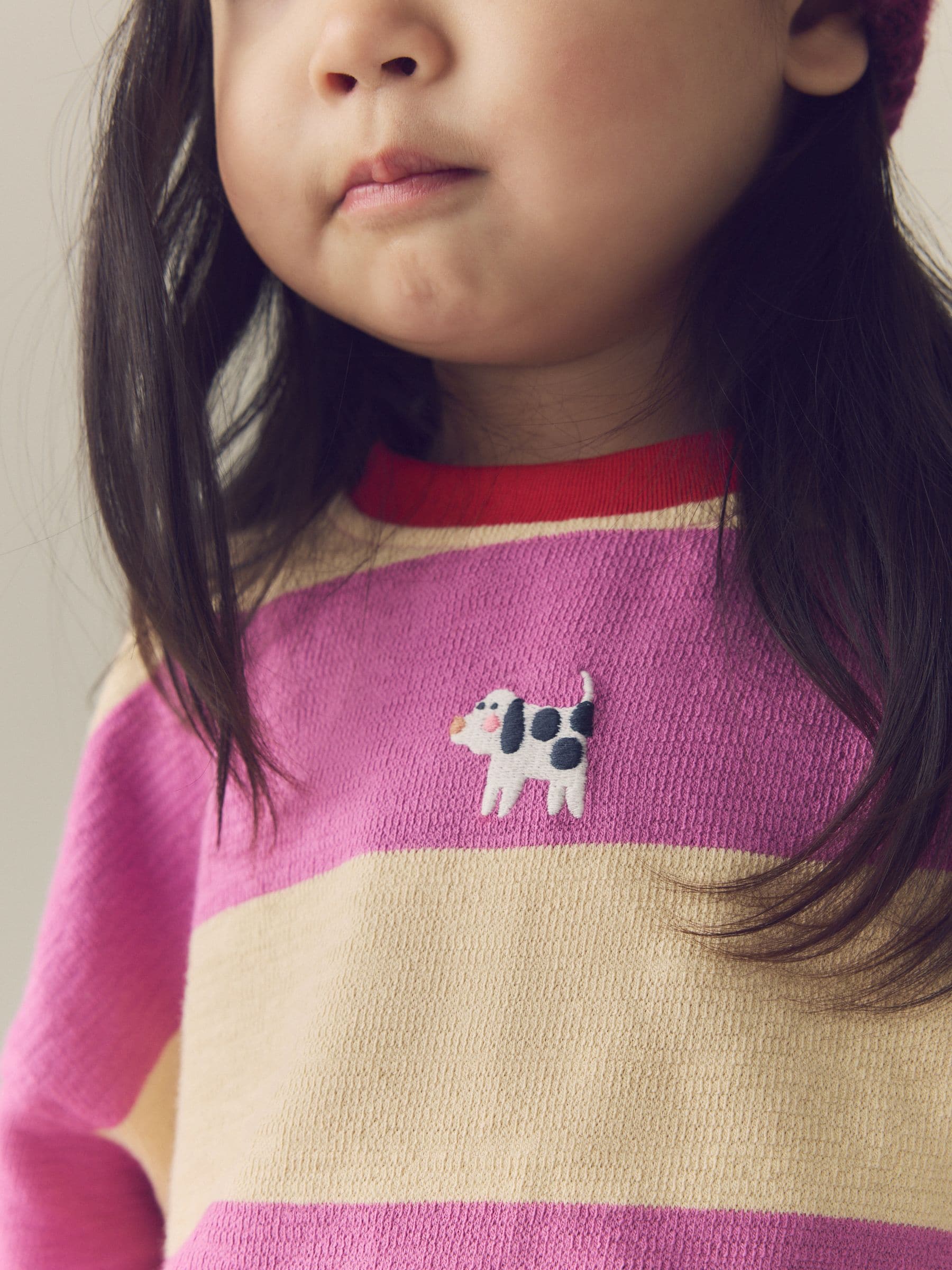 Buy Purple Stripe Long Sleeve Cuffed Top (3mths-7yrs) from the