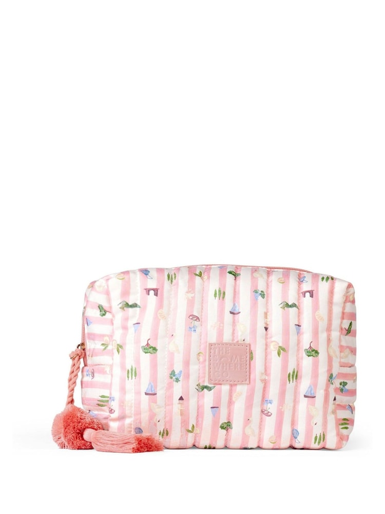 THE SOMEWHERE CO Pale Blue Hopscotch Cosmetic Case - Image 2 of 4 THE SOMEWHERE CO Pale Blue Hopscotch Cosmetic Case - Image 2 of 4