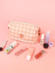 THE SOMEWHERE CO Peach Pink Flowerburst Cosmetic Bag - Image 1 of 5