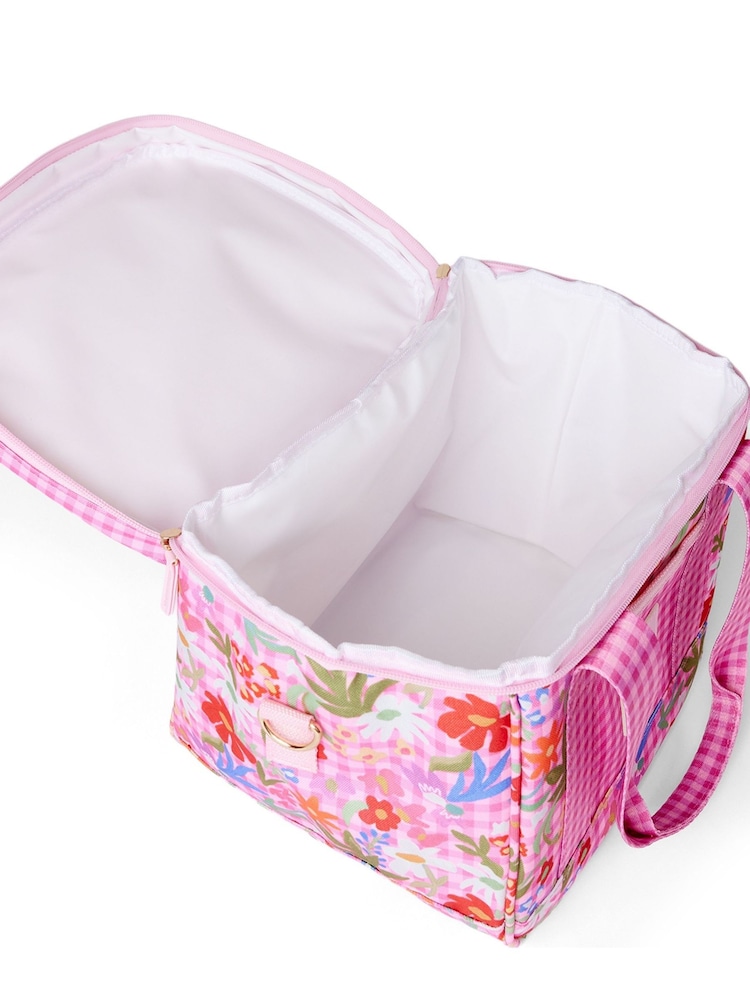 THE SOMEWHERE CO Pink Hopscotch Midi Cooler Bag - Image 4 of 4 THE SOMEWHERE CO Pink Hopscotch Midi Cooler Bag - Image 4 of 4