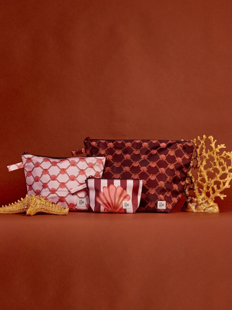 THE SOMEWHERE CO Burgundy Red Hopscotch Handy Pouch Trio - Image 1 of 5 THE SOMEWHERE CO Burgundy Red Hopscotch Handy Pouch Trio - Image 1 of 5