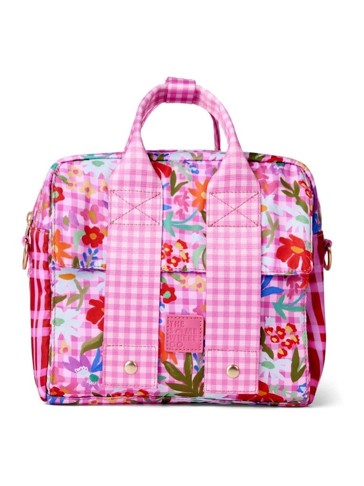 THE SOMEWHERE CO Flowerburst Lunch Tote - Image 2 of 4 THE SOMEWHERE CO Flowerburst Lunch Tote - Image 2 of 4