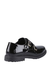 Hush Puppies Black Patent Verity Monk School Shoes - Image 2 of 4