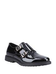 Hush Puppies Black Patent Verity Monk School Shoes - Image 3 of 4