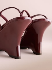 B by Ted Baker Embellished Slim Wedge Heeled Sandals - Image 8 of 8