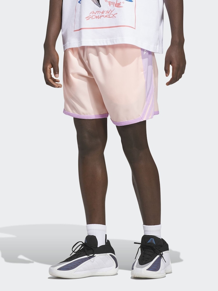 adidas Pink Anthony Edwards Crazy Lite Shorts - Image 1 of 6 adidas Pink Anthony Edwards Crazy Lite Shorts - Image 1 of 6