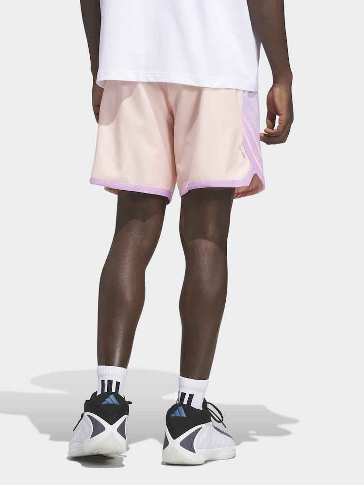 adidas Pink Anthony Edwards Crazy Lite Shorts - Image 2 of 6 adidas Pink Anthony Edwards Crazy Lite Shorts - Image 2 of 6