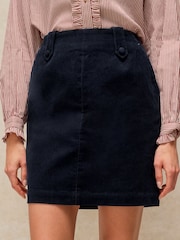 White Stuff Blue Cora Cord Skirt (Petite) - Image 1 of 6