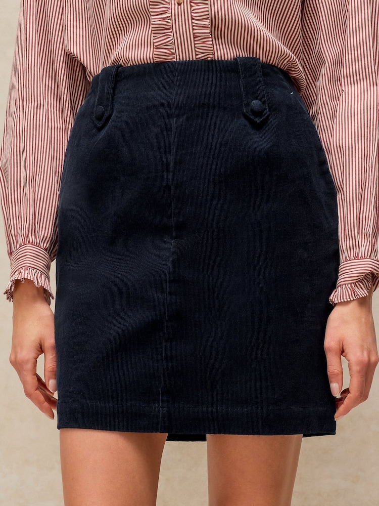 White Stuff Blue Cora Cord Skirt (Petite) - Image 1 of 6 White Stuff Blue Cora Cord Skirt (Petite) - Image 1 of 6