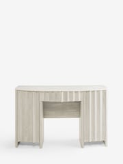 White Collection Luxe Santa Fe Mango Wood and Marble Console Dressing Table - Image 8 of 11