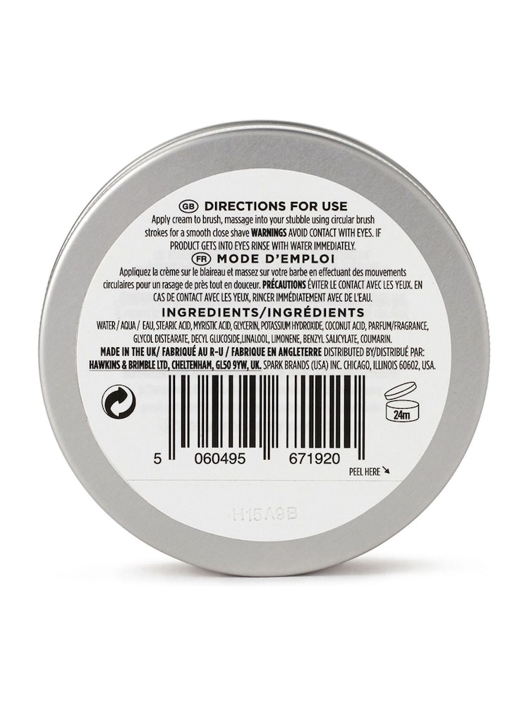 Hawkins & Brimble Shaving Cream 100ml - Image 2 of 5