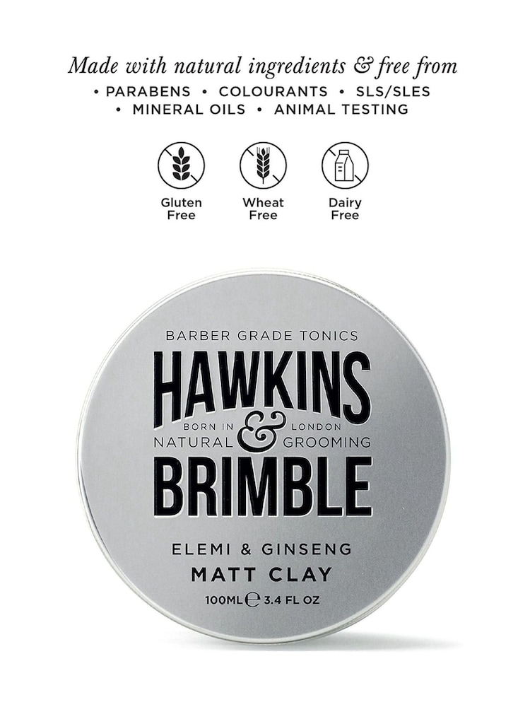 Hawkins & Brimble Matt Clay Pomade 100ml - Image 2 of 3