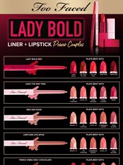 Too Faced Lady Bold Em-Power Pigment Creamy Lipstick - Image 5 of 5
