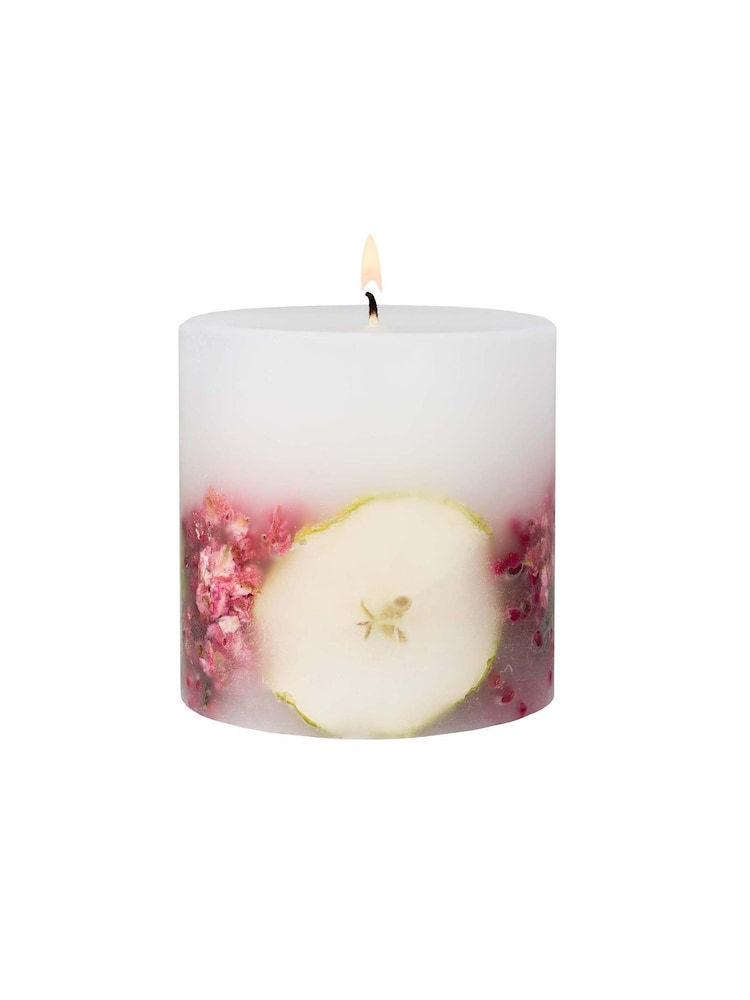 Stoneglow Apple & Pear Blossom Natures Gift Pillar Scented Candle - Image 2 of 2 Stoneglow Apple & Pear Blossom Natures Gift Pillar Scented Candle - Image 2 of 2