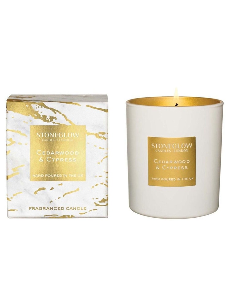 Stoneglow Cedarwood & Cypress Luna Scented Candle - Image 2 of 3