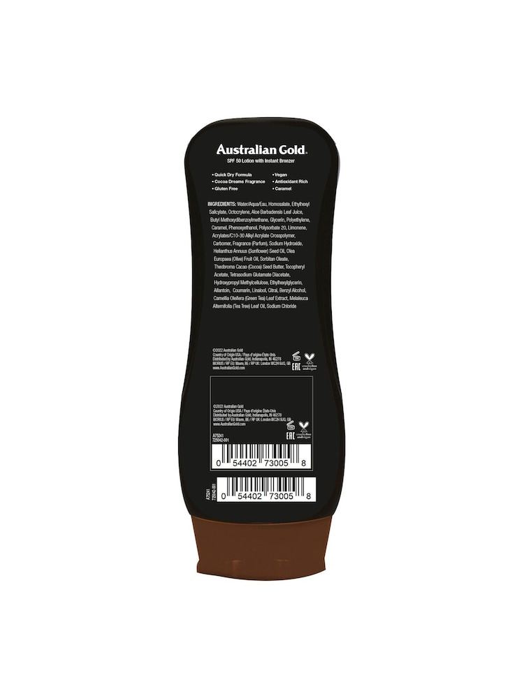 Australian Gold SPF 50 Instant Bronzer Lotion Suncream 237ml - Image 2 of 2