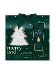 The Luxury Bathing Company Merry & Bright 100ml Foot Balm with Reusable Fuzzy Socks - Image 1 of 1