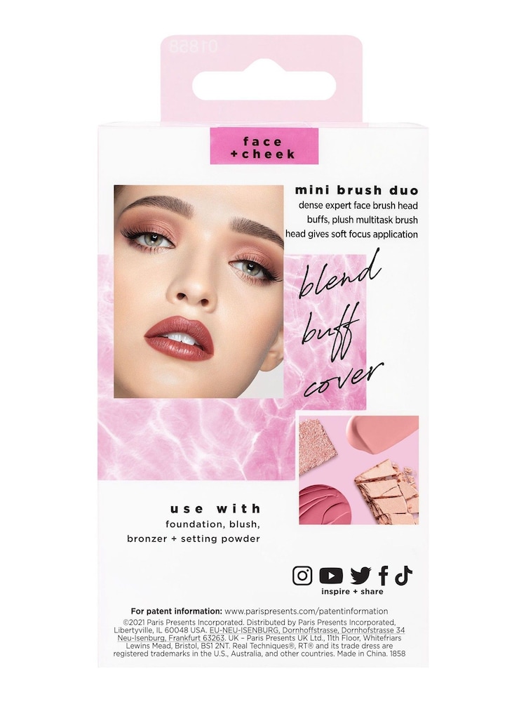 Real Techniques Travel Size Mini Makeup Brush Duo - Image 2 of 3