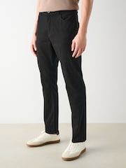 Black Slim Fit 5 Pocket Soft Touch Trousers - Image 1 of 9