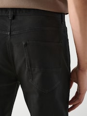Black Slim Fit 5 Pocket Soft Touch Trousers - Image 6 of 9