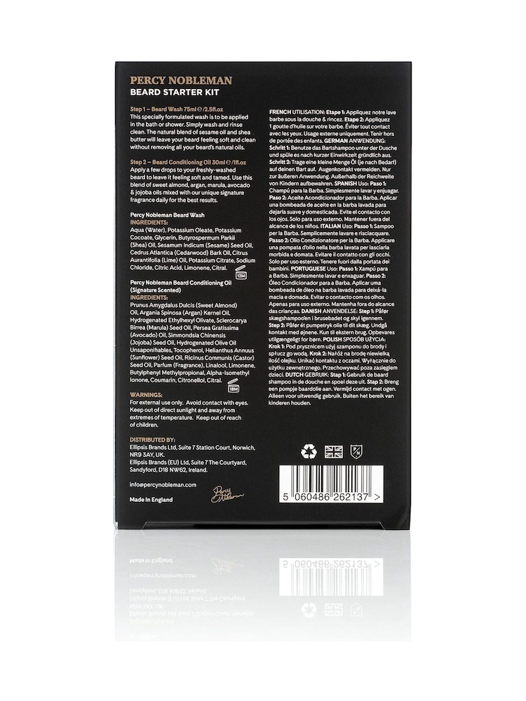 Percy Nobleman Beard Starter Kit - Image 2 of 3 Percy Nobleman Beard Starter Kit - Image 2 of 3