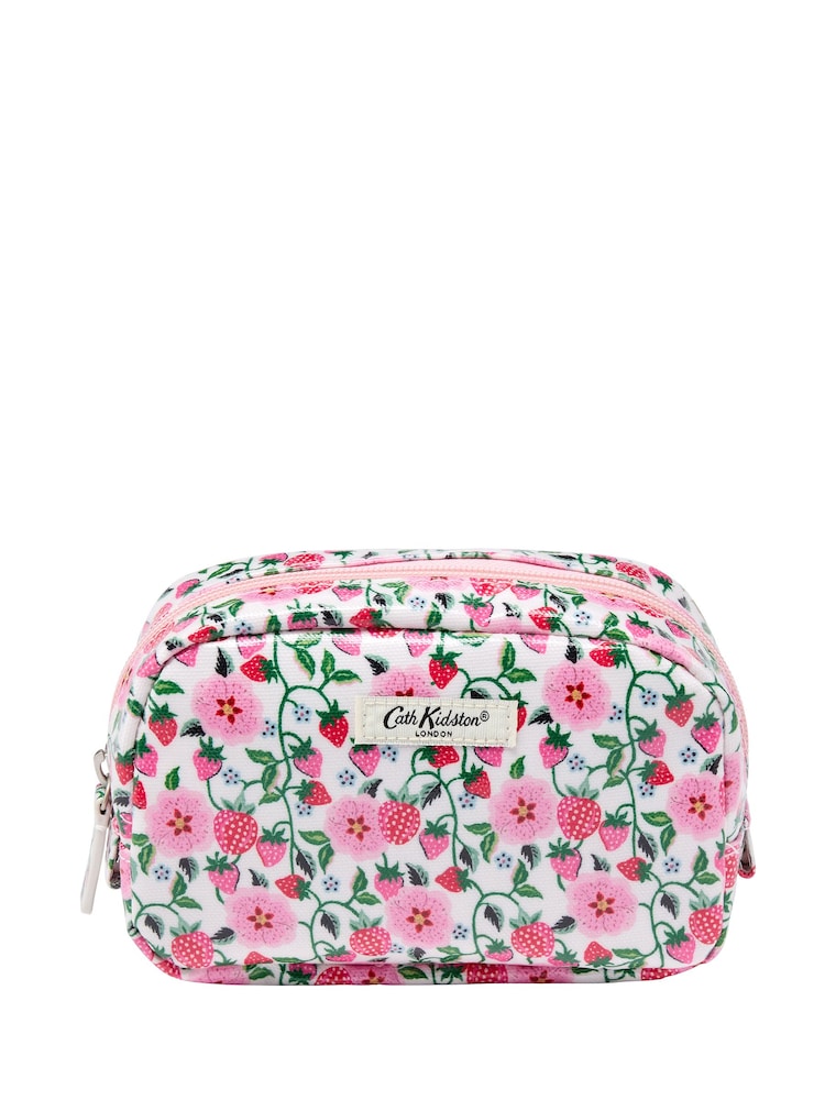 Cath Kidston Strawberry Make-Up Bag with Mirror - Image 2 of 4
