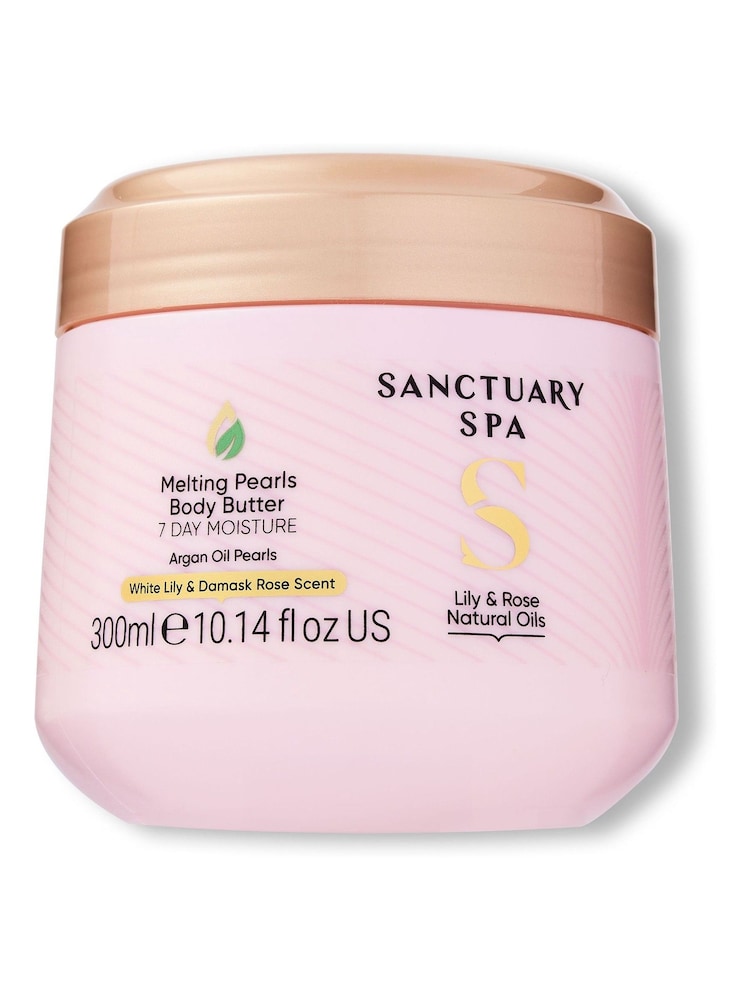 Sanctuary Spa Lily Rose Oils Melting Pearls Body Butter 300ml - Image 1 of 6