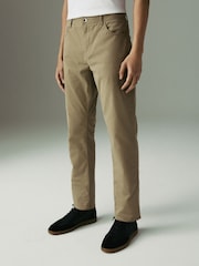 Stone Slim Fit 5 Pocket Soft Touch Trousers - Image 1 of 11