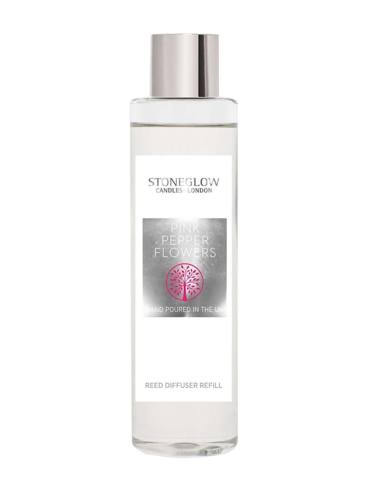 Stoneglow Pink Pepper Flowers 210ml Refill Natures Gift Reed Diffuser - Image 1 of 1 Stoneglow Pink Pepper Flowers 210ml Refill Natures Gift Reed Diffuser - Image 1 of 1