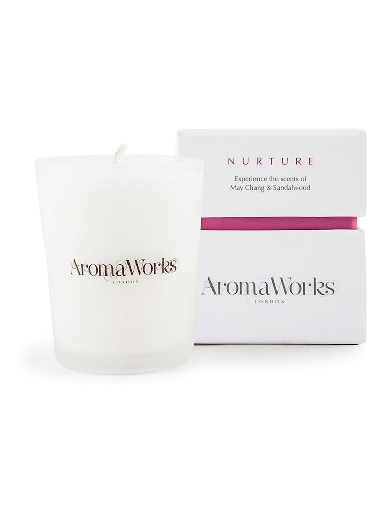 AromaWorks Signature Votive Nurture White Candle - Image 1 of 2