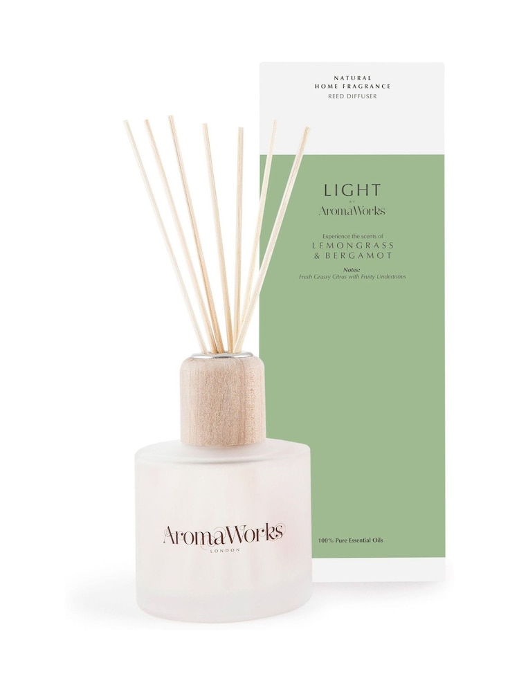 AromaWorks Lemongrass & Bergamot Light Reed Diffuser 200ml - Image 1 of 1
