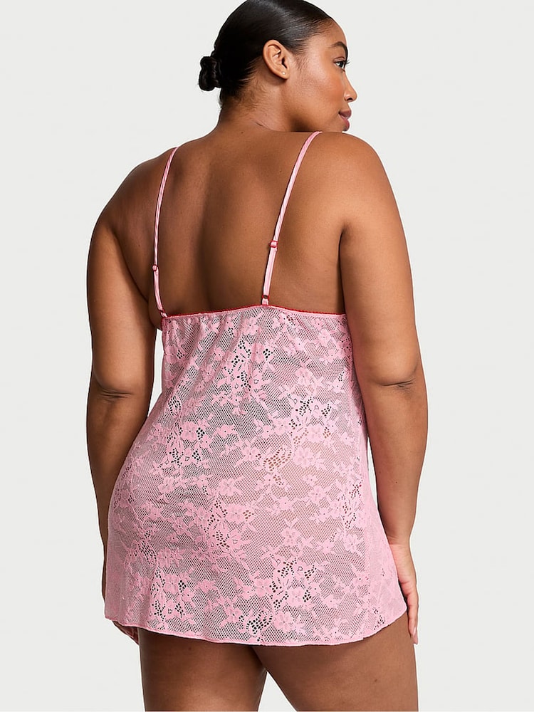 Victoria's Secret Pink Hope Tease Lace Mini Slip Dress - Image 2 of 3