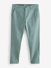 Teal Blue Slim Fit Stretch Chinos Trousers - Image 6 of 9