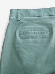 Teal Blue Slim Fit Stretch Chinos Trousers - Image 8 of 9