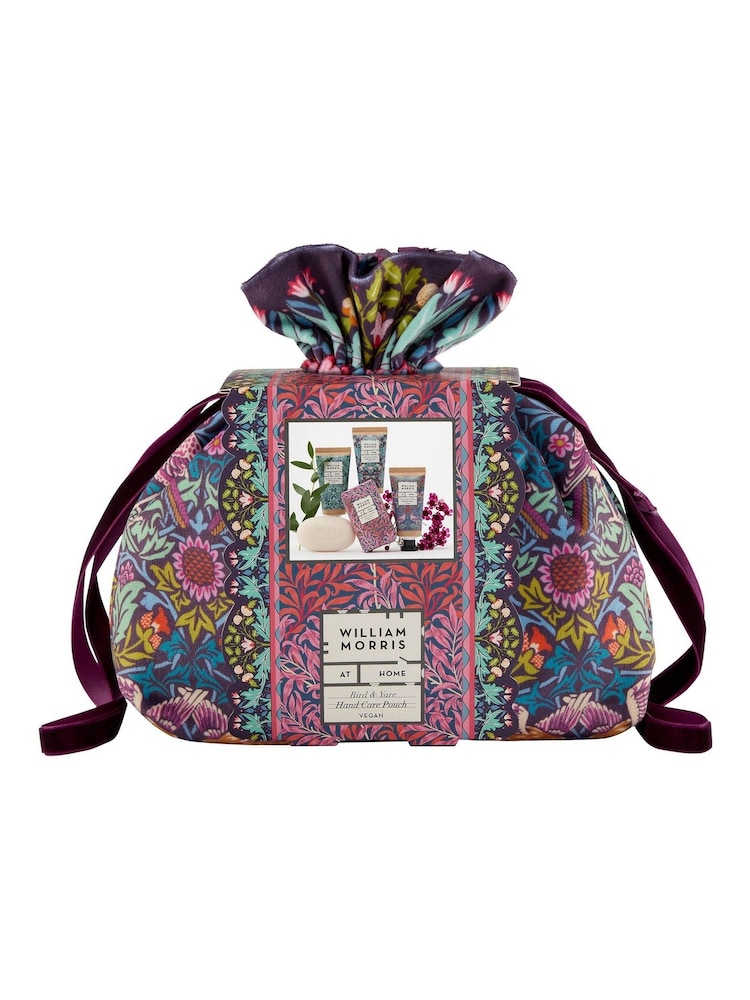 William Morris At Home Multi Velvet Bird and Yare Pouch Gift Set - Image 1 of 5
