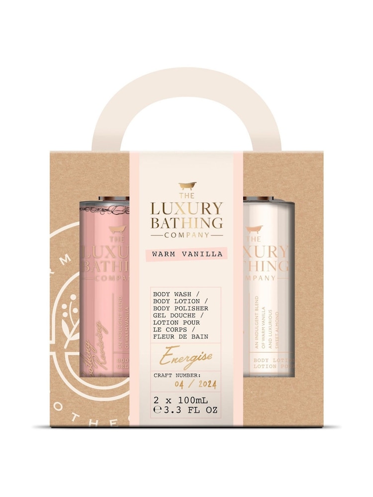 The Luxury Bathing Company Warm Vanilla Energise Gift Set - Image 1 of 1 The Luxury Bathing Company Warm Vanilla Energise Gift Set - Image 1 of 1