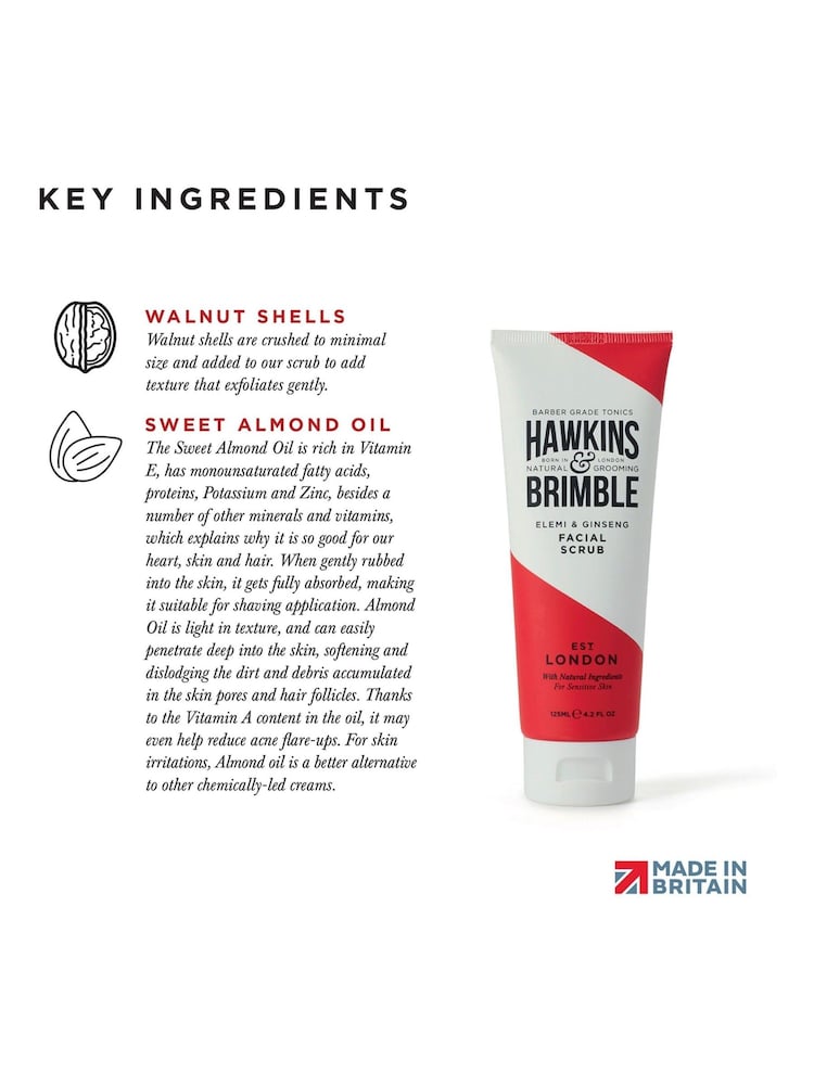 Hawkins & Brimble Facial Scrub 125 ml - Image 4 of 4