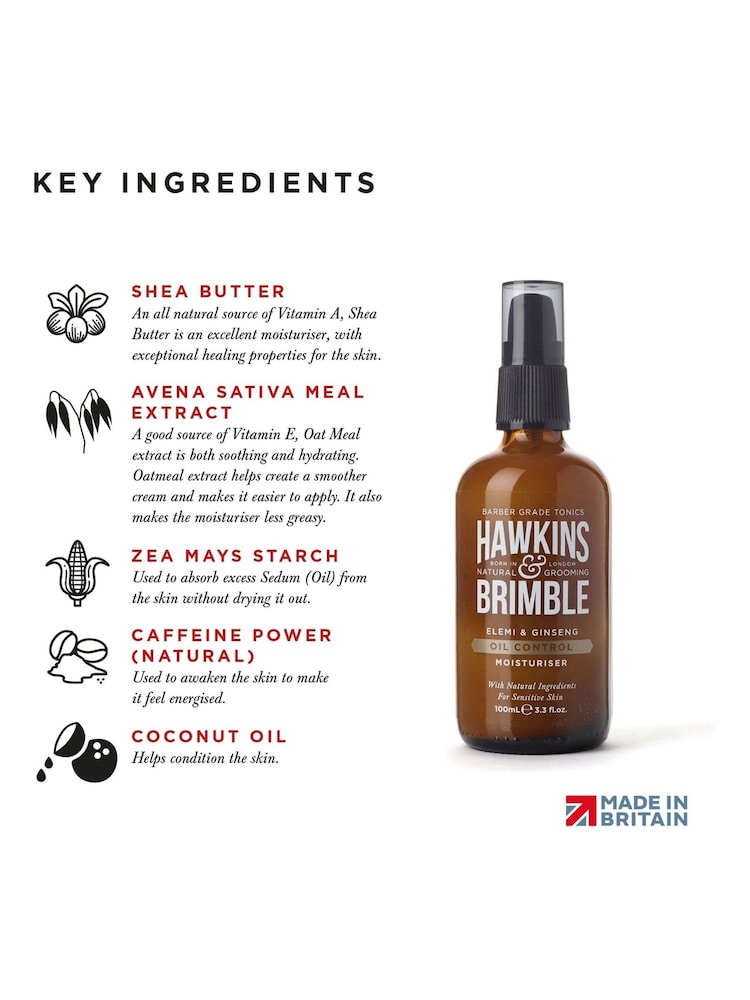 Hawkins & Brimble Oil Control Moisturiser 100ml - Image 4 of 4