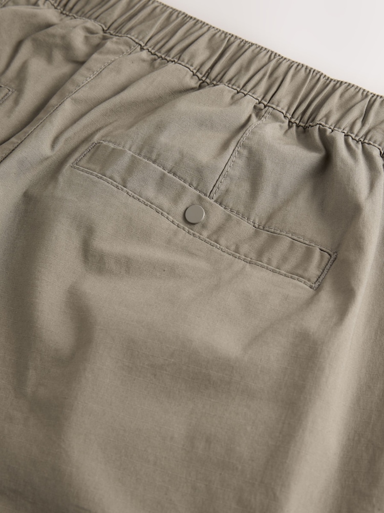 Light Brown Regular Tapered Fit Tech Stretch Utility Cargo Trousers - Image 9 of 10