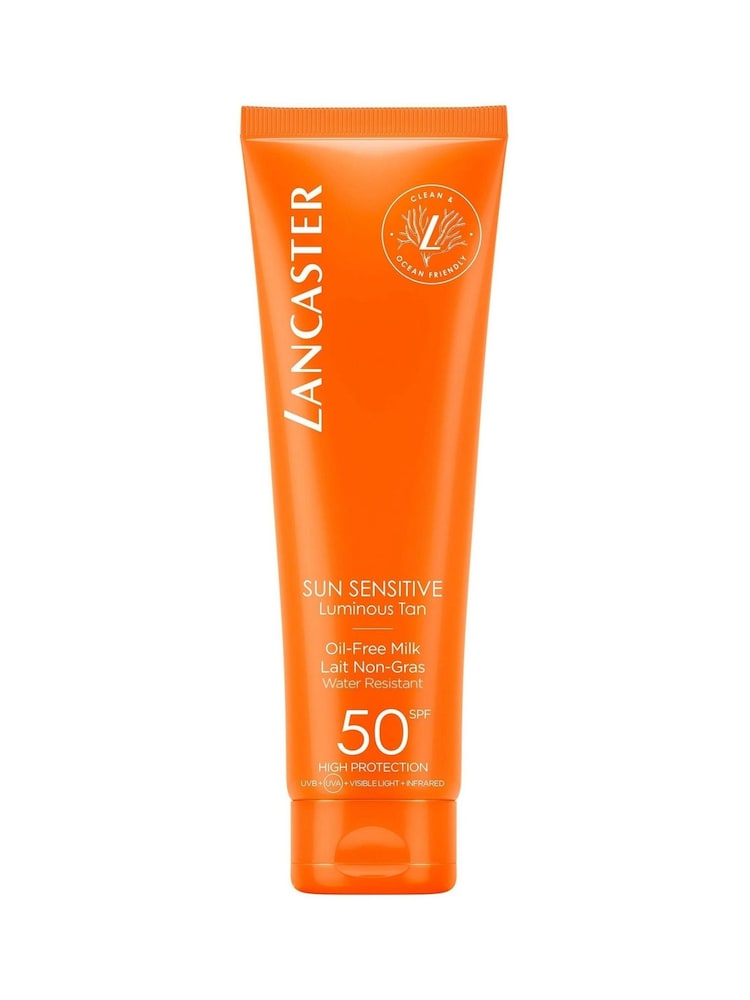 Lancaster Sun Sensitive Oil-Free Body Milk Sun Cream SPF50 150ml - Image 1 of 5 Lancaster Sun Sensitive Oil-Free Body Milk Sun Cream SPF50 150ml - Image 1 of 5