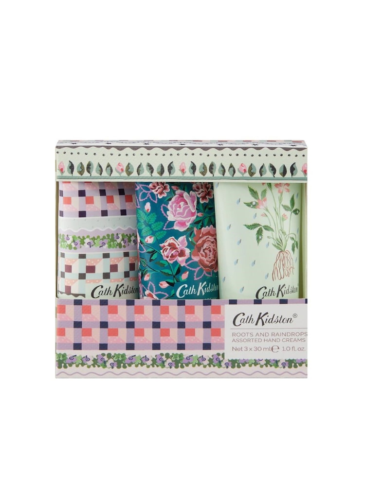 Cath Kidston Roots Raindrops Assorted Hand Creams 3 x 30ml - Image 2 of 4