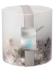 Stoneglow Ocean Natures Gift Pillar Scented Candle - Image 2 of 3
