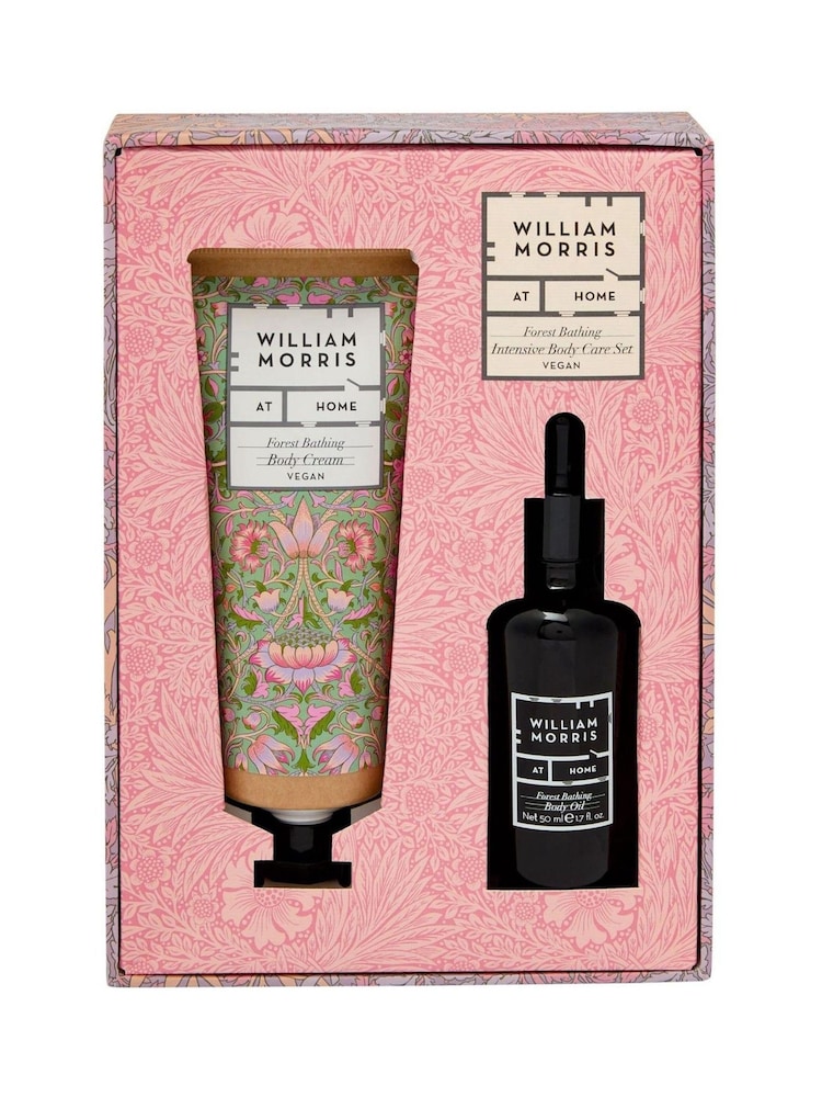 William Morris At Home Forest Bathing Intensive Body Care Set (Body Cream 100ml & Body Oil 45ml) - Image 1 of 6