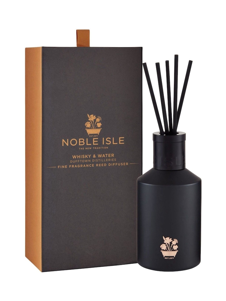 Noble Isle Whisky & Water Scented Reed Diffuser - Dufftown Distilleries -  Spicy And Warm Fragrance - Image 1 of 1