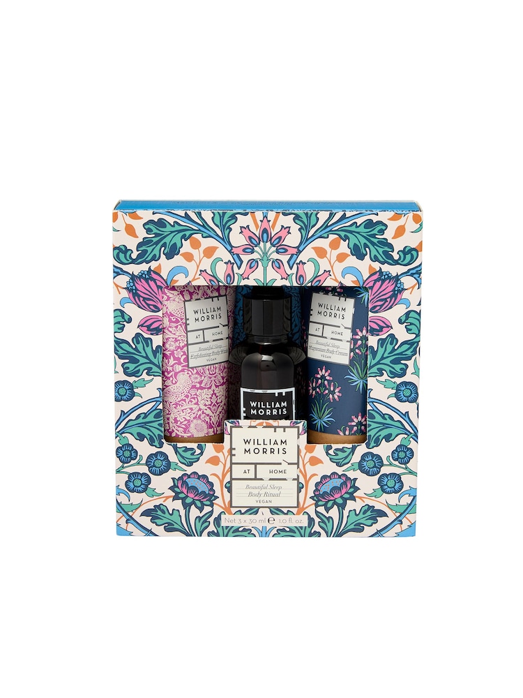 William Morris At Home Beautiful Sleep Body Ritual (Refining Body Wash 30ml,  Body Oil 30ml & Body Cream 30ml) - Image 1 of 4